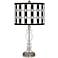 Tribal Weave Giclee Apothecary Clear Glass Table Lamp