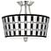 Tribal Weave Tapered Drum Giclee Ceiling Light