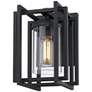 1_Tribeca 11 1/4"H Natural Black Geometric Outdoor Wall Light