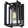 Tribeca 11 1/4"H Natural Black Geometric Outdoor Wall Light