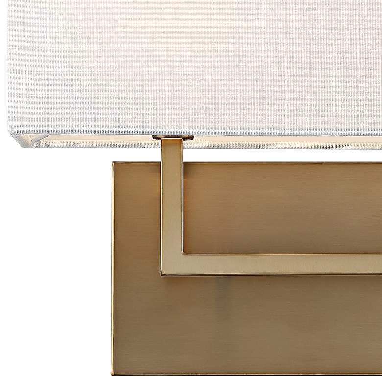 Image 2 Tribeca 11 3/4" High Burnished Brass Wall Sconce more views