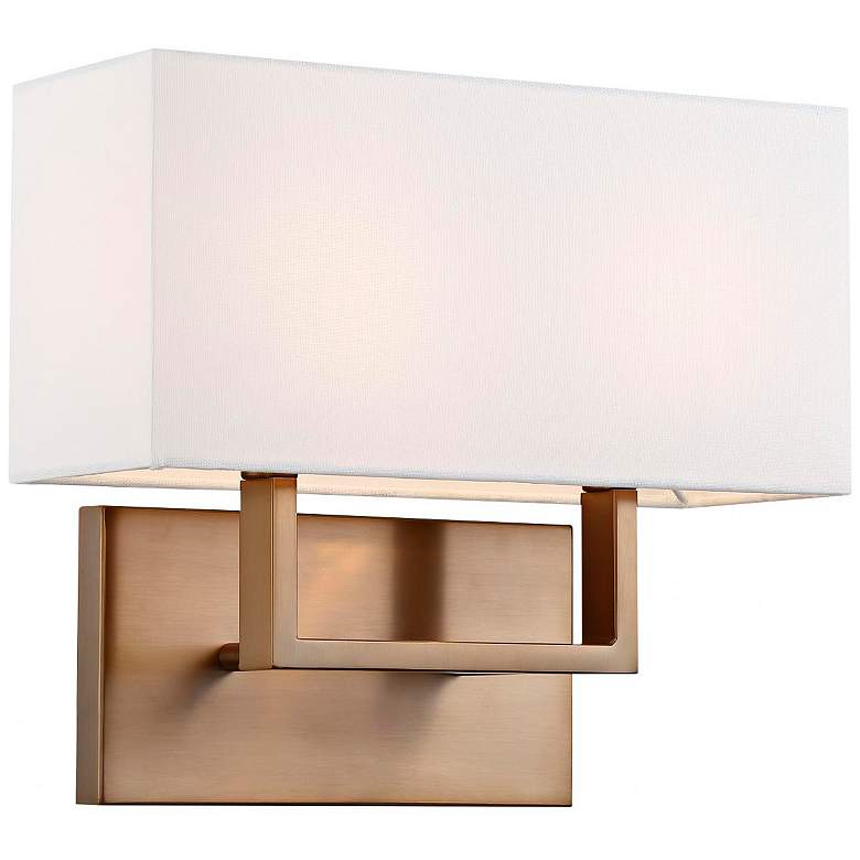 Image 4 Tribeca 11 3/4" High Burnished Brass Wall Sconce more views