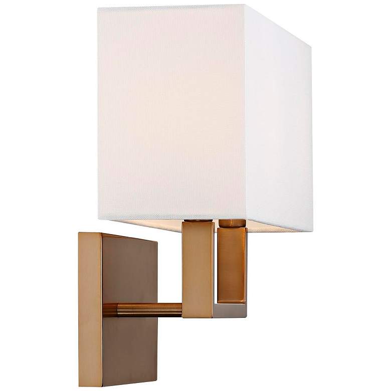 Image 5 Tribeca 11 3/4" High Burnished Brass Wall Sconce more views