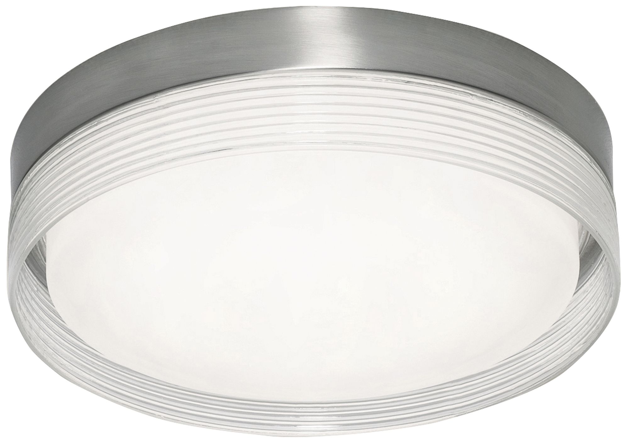 Thumbnail1 of Tribeca 12" Wide Satin Nickel LED Flush Mount