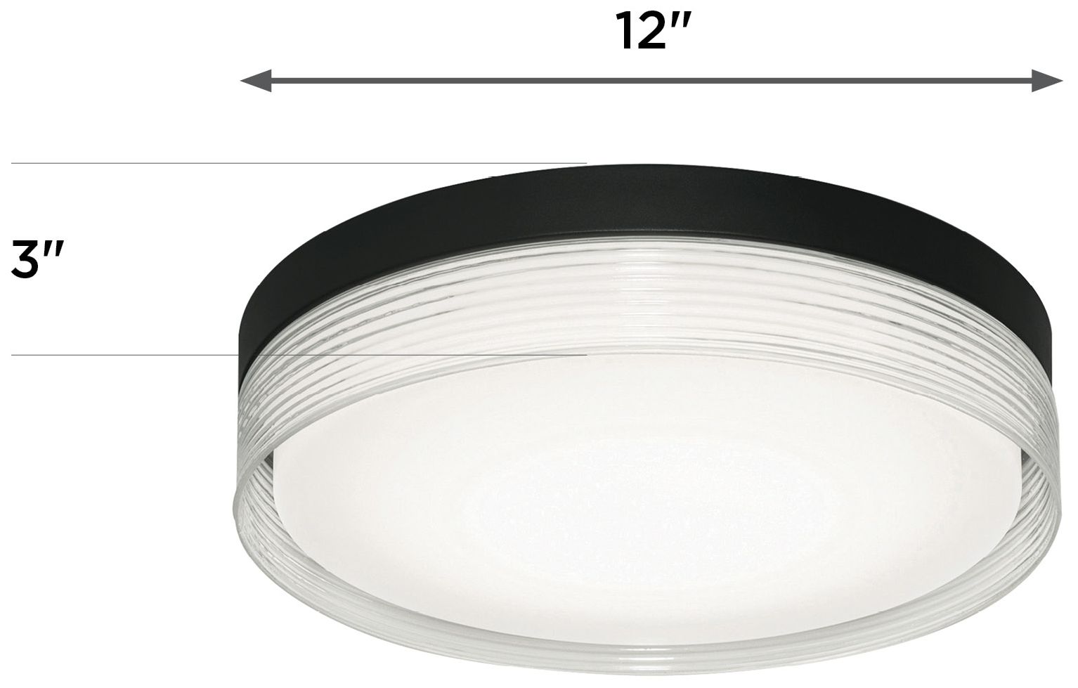 Thumbnail3 of Tribeca 12" Wide Satin Nickel LED Flush Mount more views