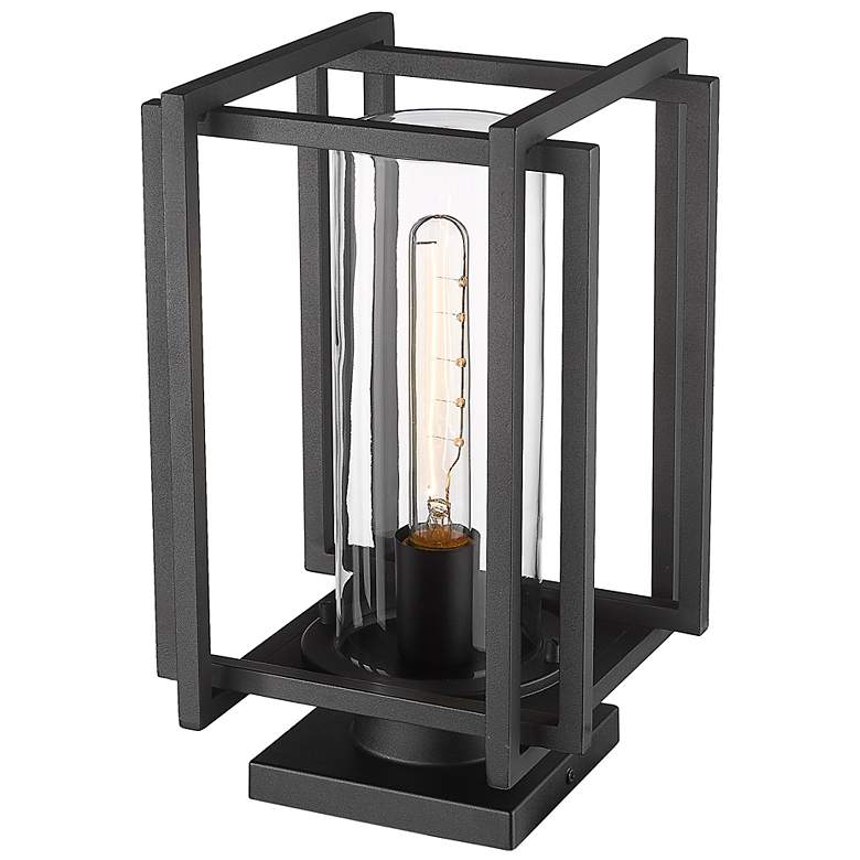 Image 5 Tribeca 13 3/4" High Natural Black Outdoor Pier Mount Light more views