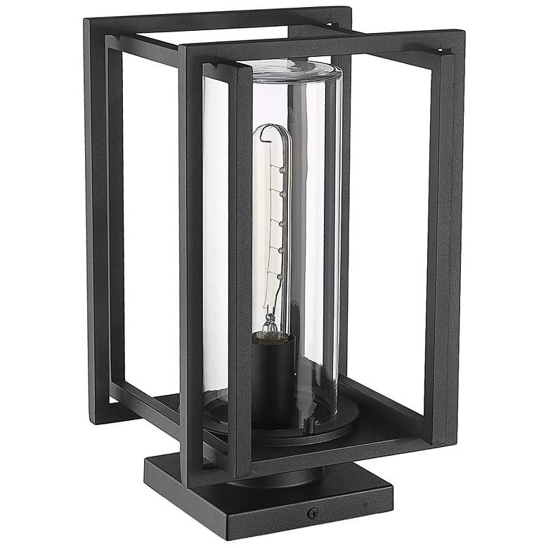 Image 6 Tribeca 13 3/4" High Natural Black Outdoor Pier Mount Light more views