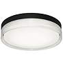 2_Tribeca 16" Wide Black LED Ceiling Light