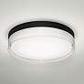 1_Tribeca 16" Wide Black LED Ceiling Light