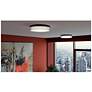 6_Tribeca 16" Wide Black LED Ceiling Light more views