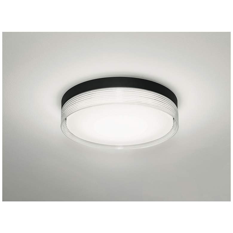 Image 7 Tribeca 16" Wide Black LED Ceiling Light more views