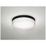 7_Tribeca 16" Wide Black LED Ceiling Light more views