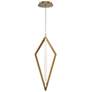 2_Tribeca 19.88"H x 7.88"W 3-Light Mini-Pendant in Aged Brass more views
