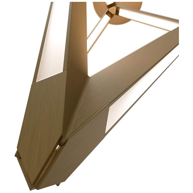 Image 3 Tribeca 19.88"H x 7.88"W 3-Light Mini-Pendant in Aged Brass more views
