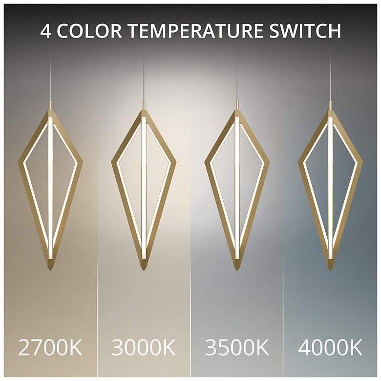 Image 4 Tribeca 19.88"H x 7.88"W 3-Light Mini-Pendant in Aged Brass more views