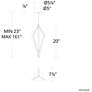 5_Tribeca 19.88"H x 7.88"W 3-Light Mini-Pendant in Black more views