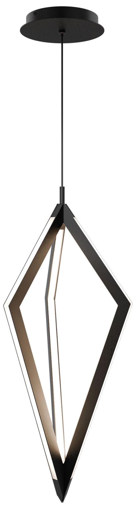 Image 2 Tribeca 19.88"H x 7.88"W 3-Light Mini-Pendant in Black more views