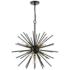Tribeca 25" Wide Shiny Black 7-Light Sputnik Chandelier