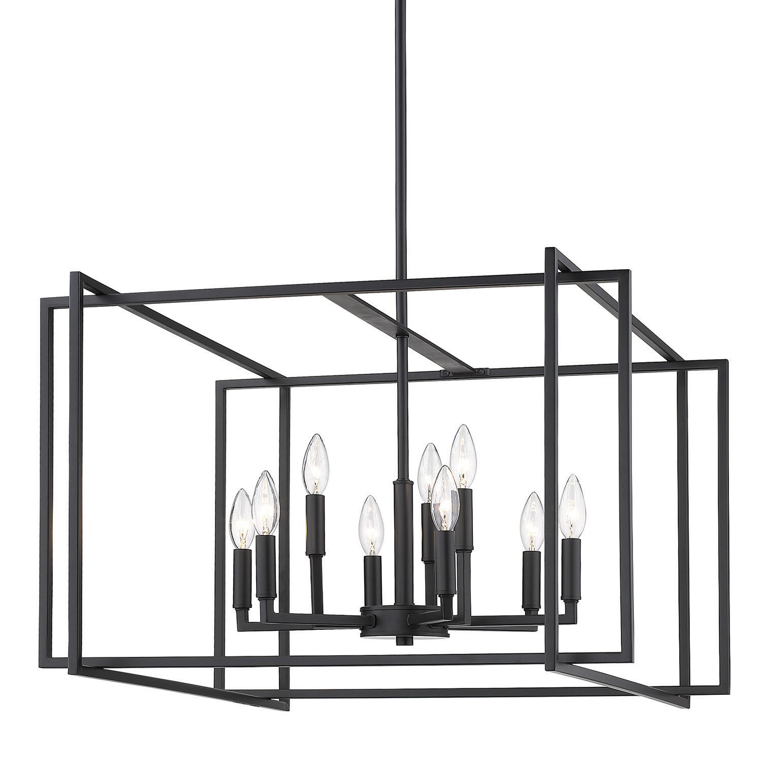 Image 2 Tribeca 26" Wide Matte Black 9-Light Chandelier more views