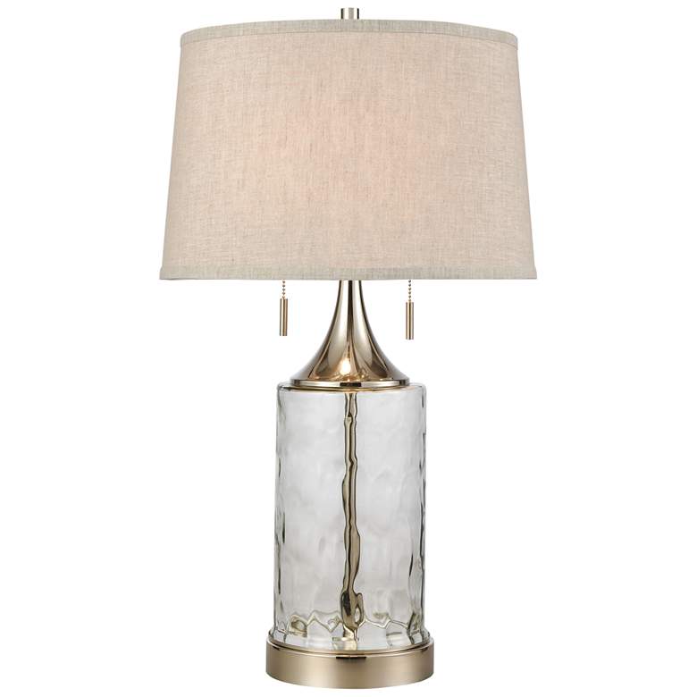 Image 1 Tribeca 27" High 2-Light Table Lamp - Clear - Includes LED Bulbs