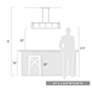 7_Tribeca 41" Wide Matte Black 5-Light Linear Pendant With Matte Black more views