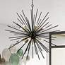 1_Tribeca 42" Wide Shiny Black 13-Light Chandelier