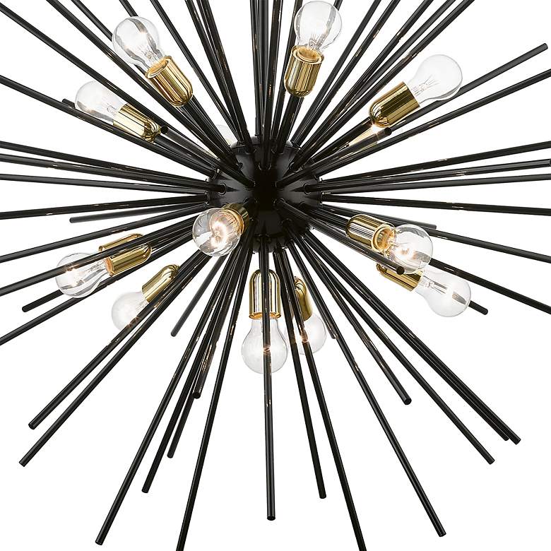 Image 6 Tribeca 42" Wide Shiny Black 13-Light Chandelier more views