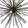 6_Tribeca 42" Wide Shiny Black 13-Light Chandelier more views