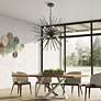 Tribeca 42" Wide Shiny Black 13-Light Chandelier