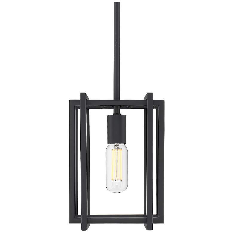 Image 1 Tribeca 7 1/4 inch Wide Matte Black 1-Light Mini Pendant