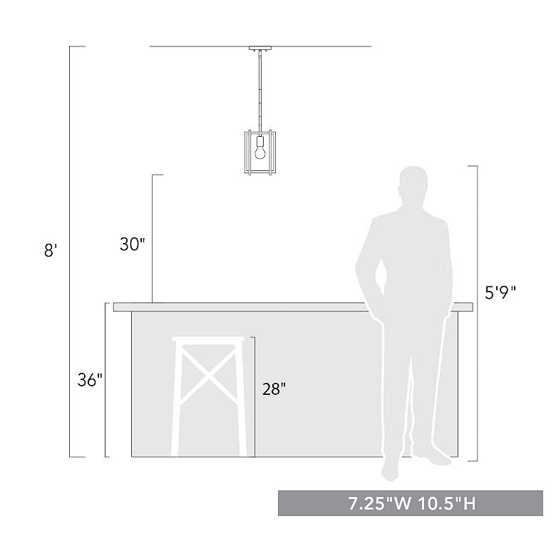 Image 3 Tribeca 7 1/4" Wide Matte Black 1-Light Mini Pendant more views