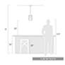 Thumbnail3 of Tribeca 7 1/4" Wide Matte Black 1-Light Mini Pendant more views