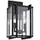 Tribeca 8 1/2" Wide Natural Black 2-Light Outdoor Wall Light w/ Clear