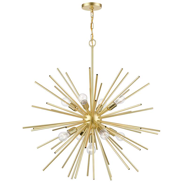 Image 1 Tribeca 9 Light Soft Gold Foyer Pendant Chandelier