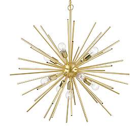Image5 of Tribeca 9 Light Soft Gold Foyer Pendant Chandelier more views