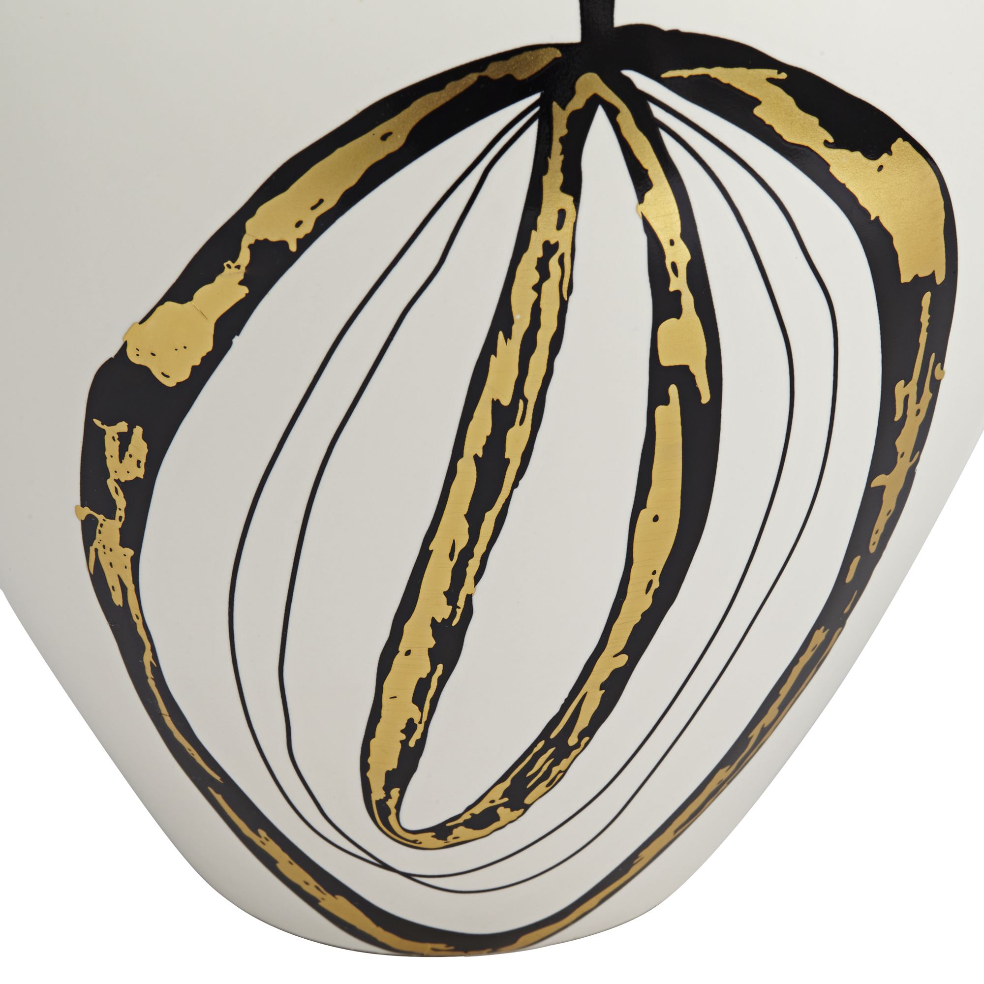 Tribeca Matte White 2-Piece Decorative Graphic Vase Set in scene