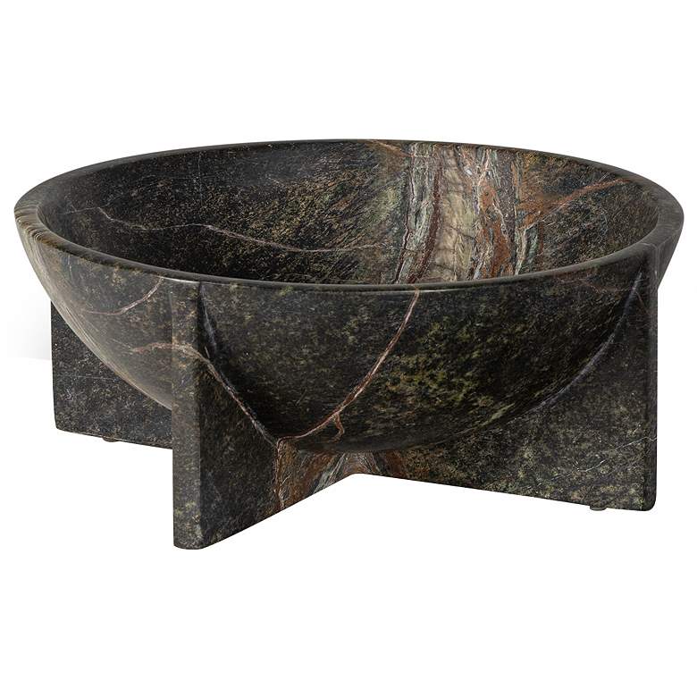 Image 1 Tribune Marble Bowl Large (Green)