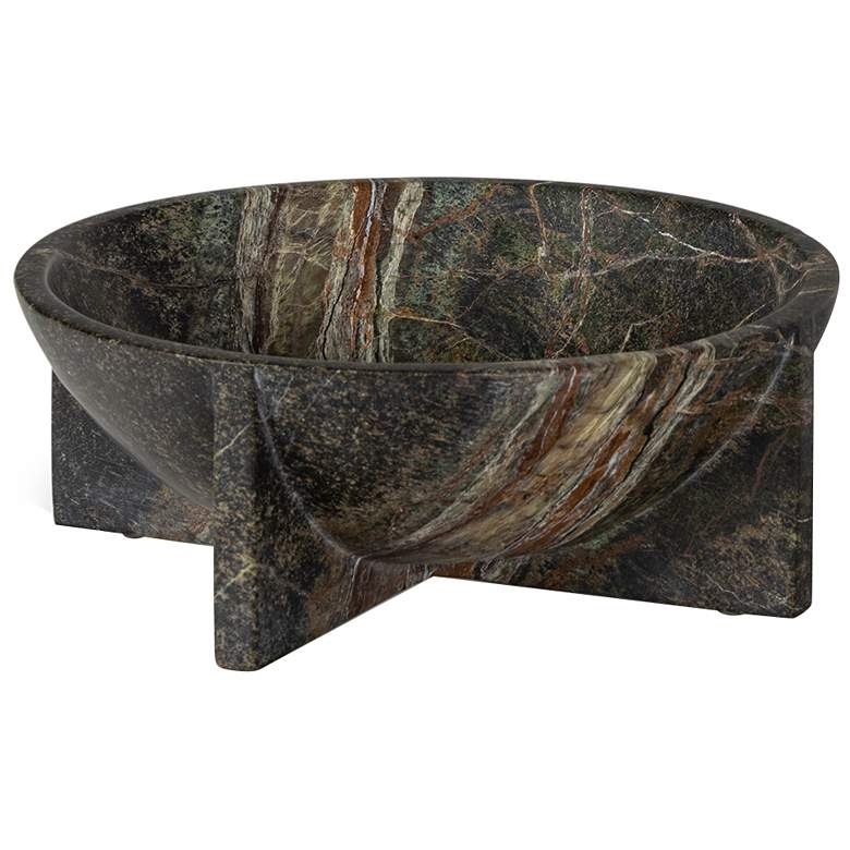 Image 1 Tribune Marble Bowl Small (Green)