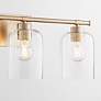 4_Tribute 25" Wide Aged Brass 3-Light Vanity Bath Light more views