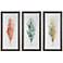 Tricolor Leaves 3-Piece 54 3/4" High Canvas Wall Art Set