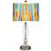 Tricolor Wash Giclee Apothecary Clear Glass Table Lamp