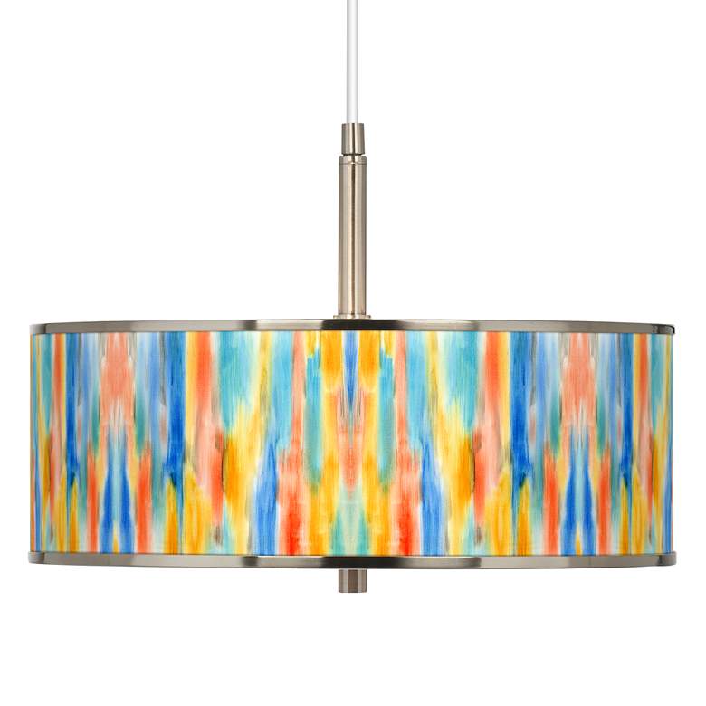 Image 1 Tricolor Wash Giclee Glow 16 inch Wide Pendant Light