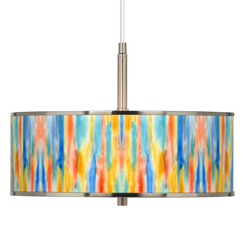 Image 1 Tricolor Wash Giclee Glow 16" Wide Pendant Light