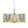Tricolor Wash Giclee Glow 20" Wide Pendant Light