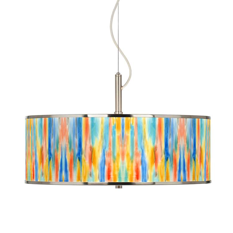 Image 1 Tricolor Wash Giclee Glow 20 inch Wide Pendant Light
