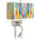 Tricolor Wash Giclee Glow LED Reading Light Plug-In Sconce