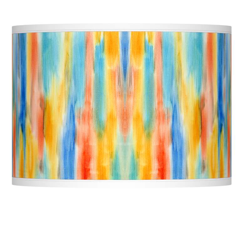 Image 1 Tricolor Wash Giclee Lamp Shade 13.5x13.5x10 (Spider)