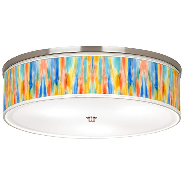 Image 1 Tricolor Wash Giclee Nickel 20 1/4" Wide Ceiling Light