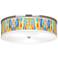 Tricolor Wash Giclee Nickel 20 1/4" Wide Ceiling Light