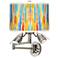 Tricolor Wash Giclee Plug-In Swing Arm Wall Lamp